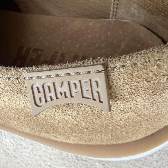 Camper Wagon Tan Brown Nubuck Leather Men EU 42 US 9 Lace Up Brogue Oxfords - Picture 11 of 16